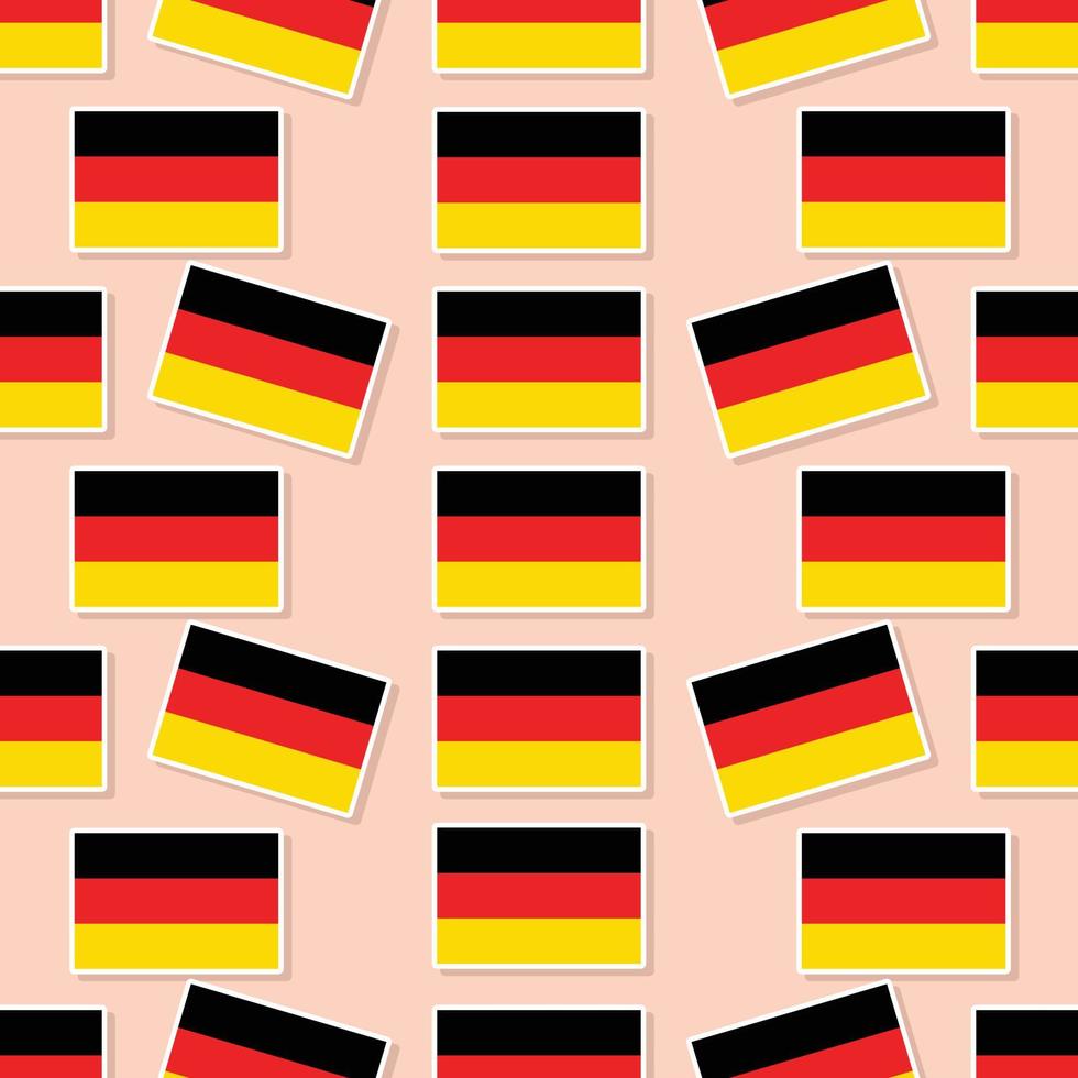 Seamless Germany flag in flat style pattern vector