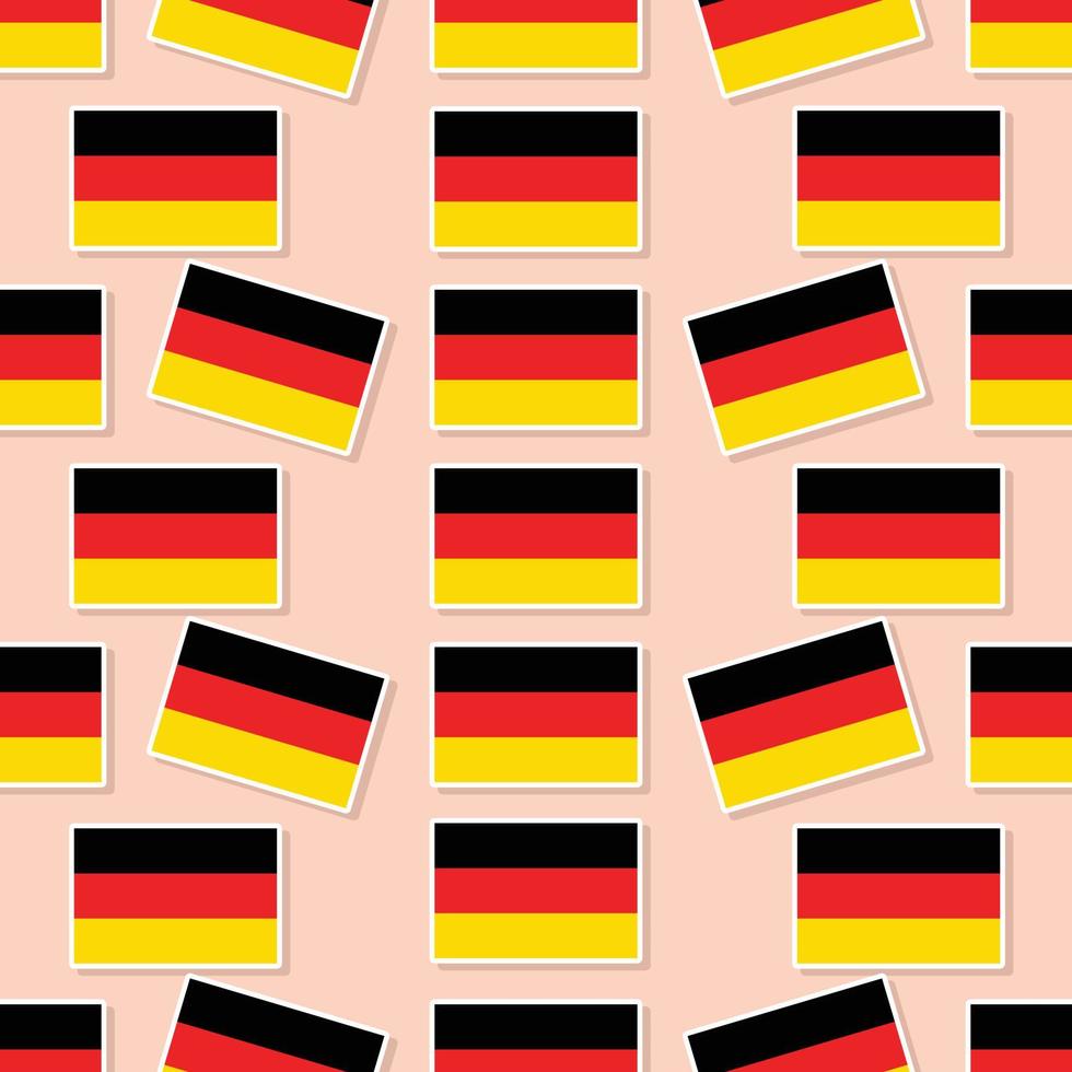 bandera de alemania perfecta en un patrón de estilo plano vector