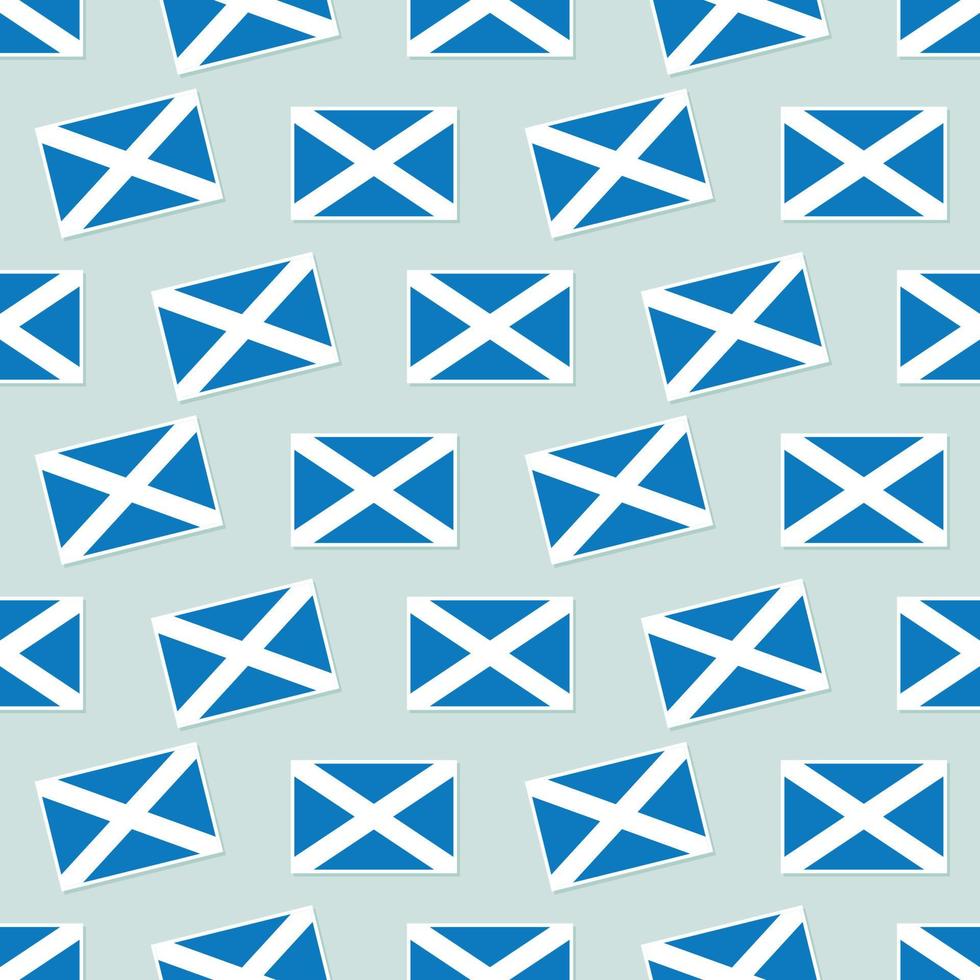 Seamless Scotland flag in flat style pattern vector