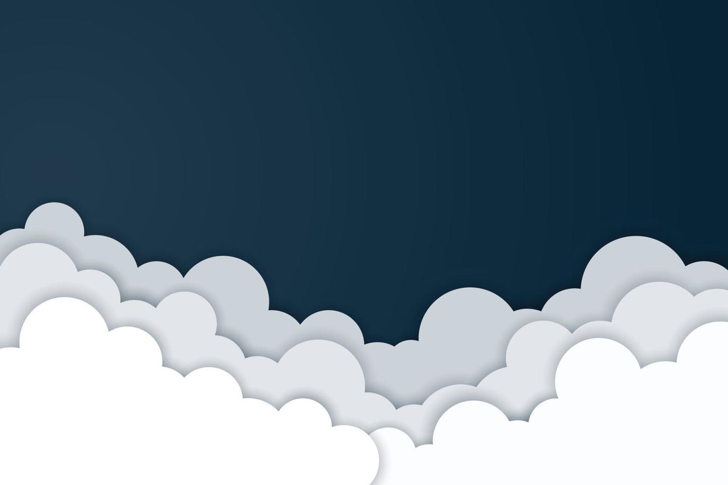 Blue sky background with clouds vector