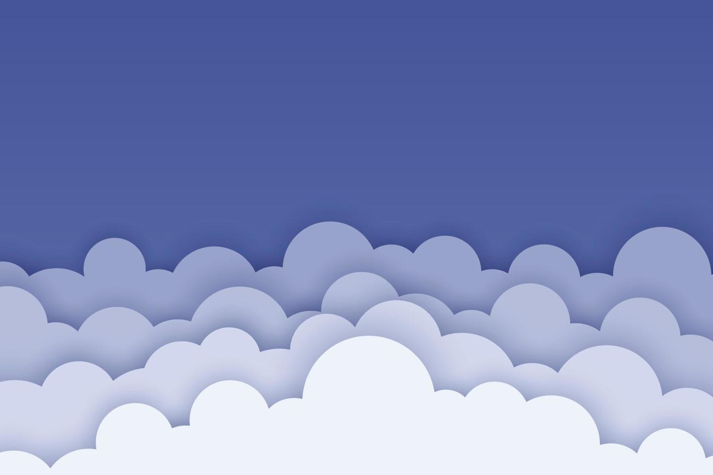 fondo de cielo azul con nubes vector