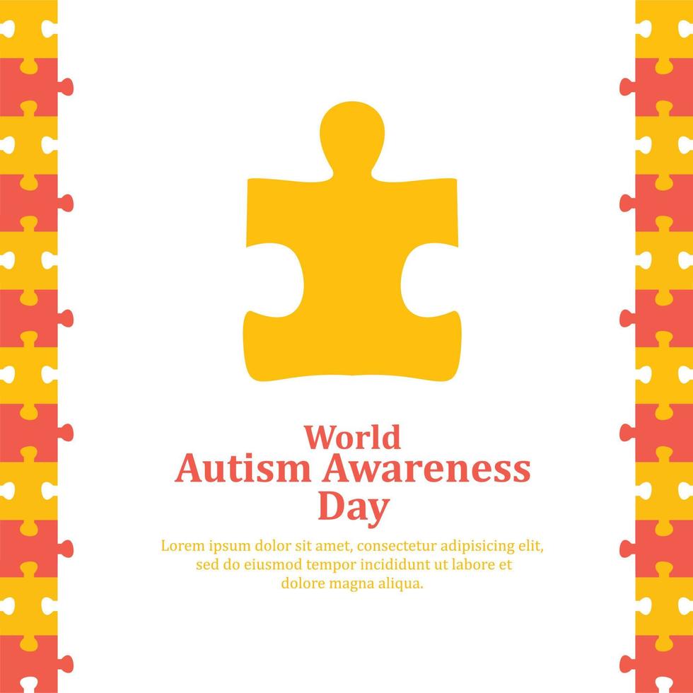World Autism Awareness Day illustration vector