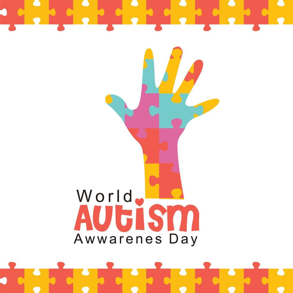 World Autism Awareness Day illustration vector