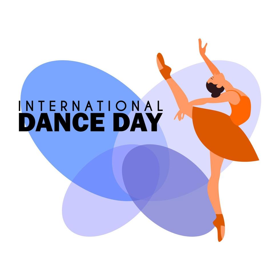 basic RGB, International dance day, vector illustration, Template design for banner, flyer, invitation, brochure, poster or greeting card.  An illustration of a beautiful dancing couple. April 29 th