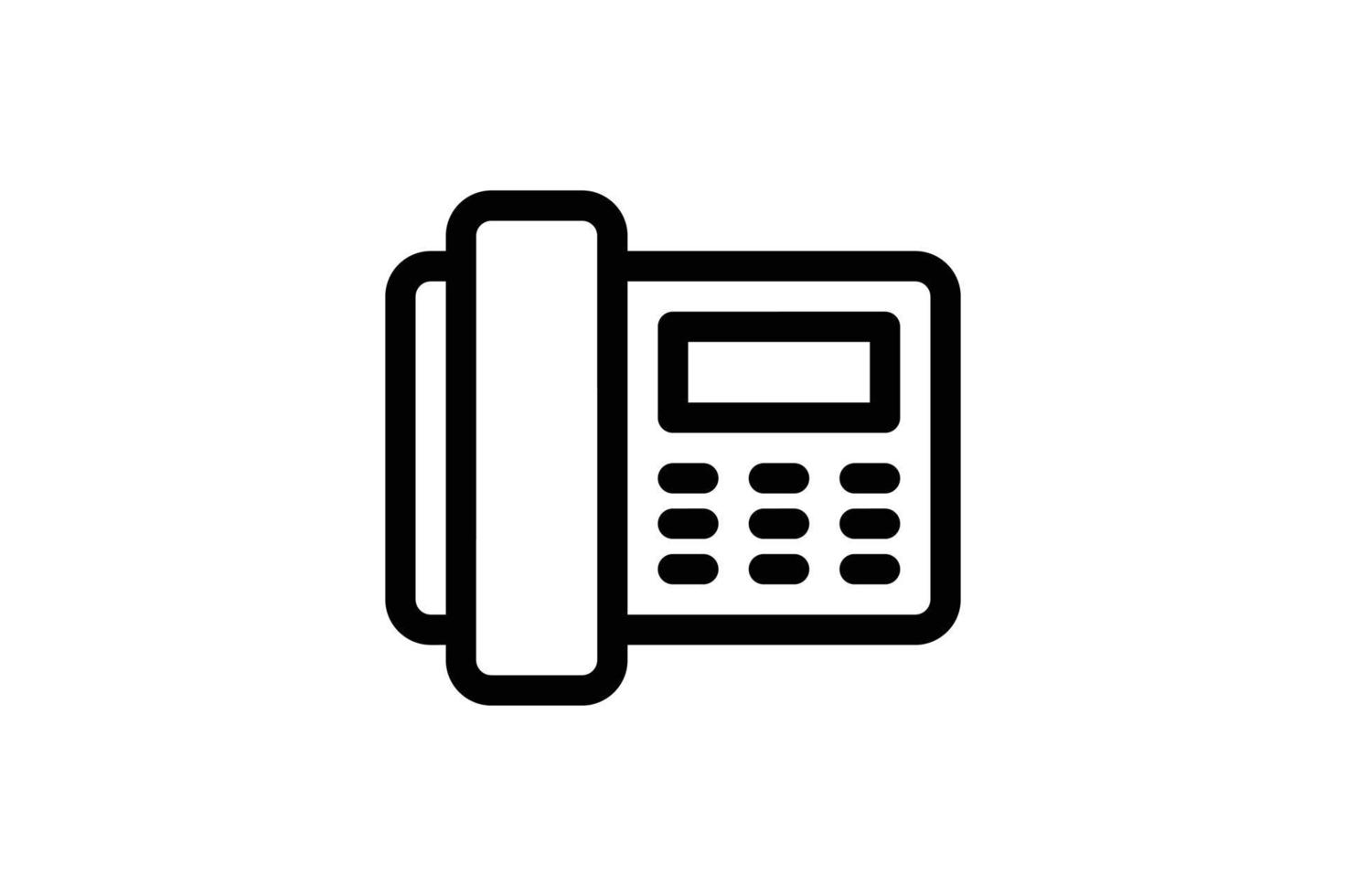 icono de teléfono estilo de línea de comunicación gratis vector