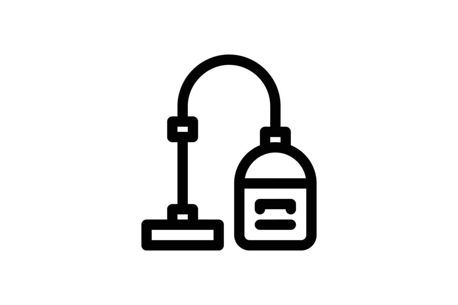 Vacum Cleaner Icon Appliance Household Line Style Free vector