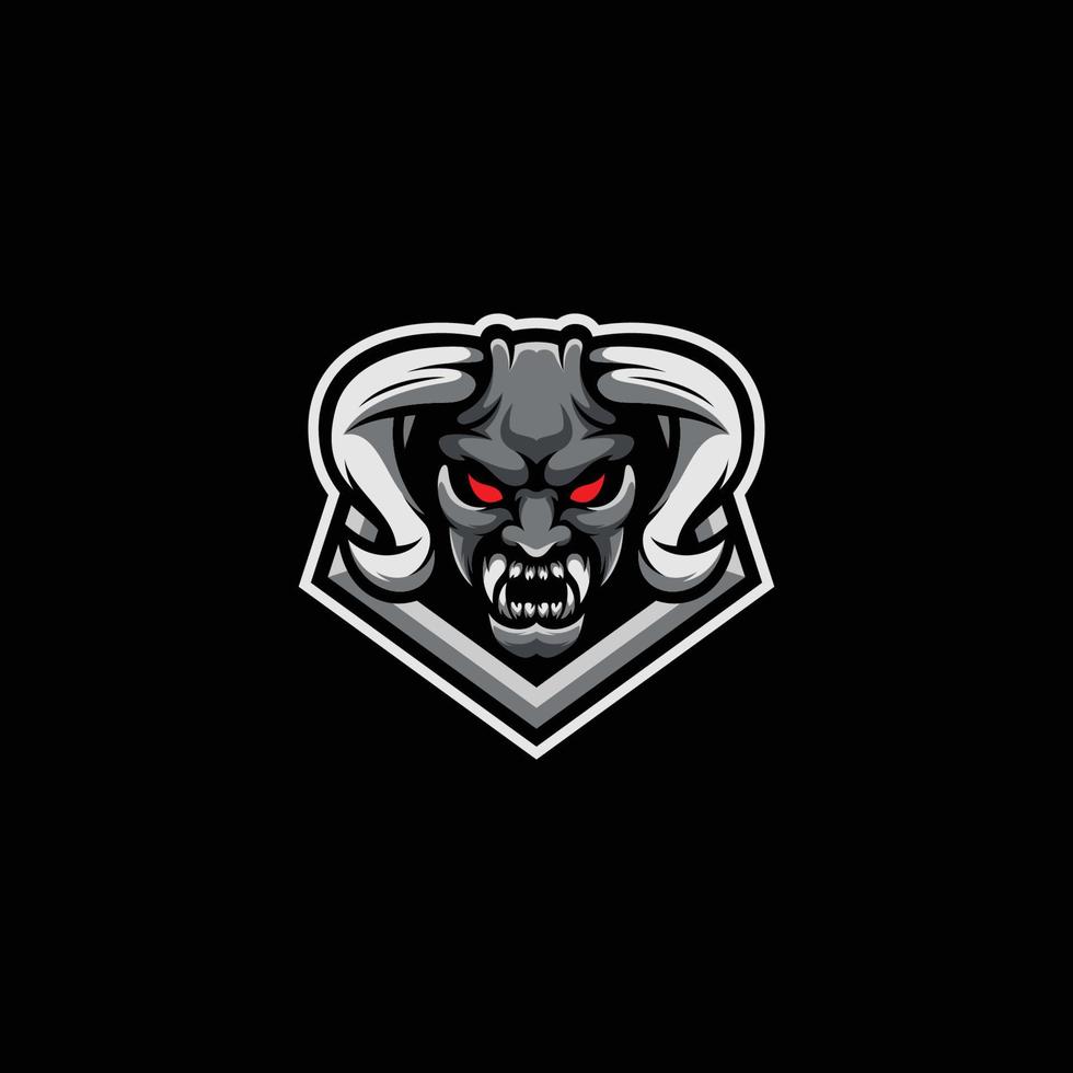 Demon Mascot Logo vector