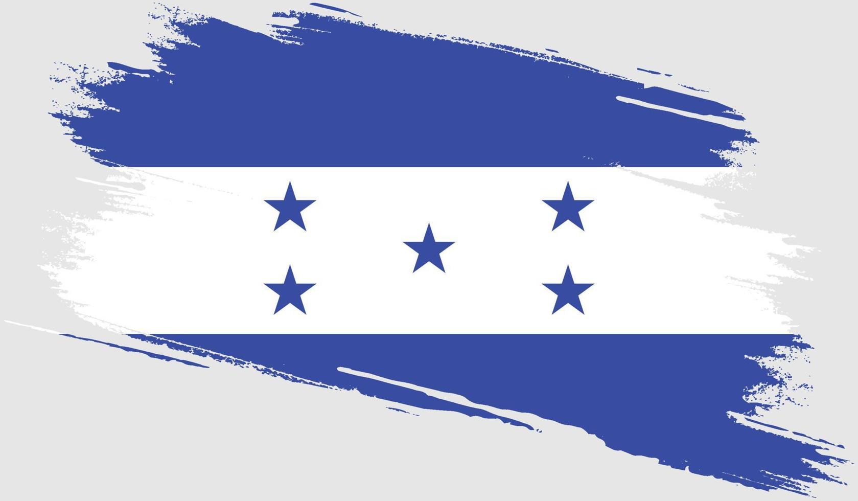 bandera de honduras con textura grunge vector