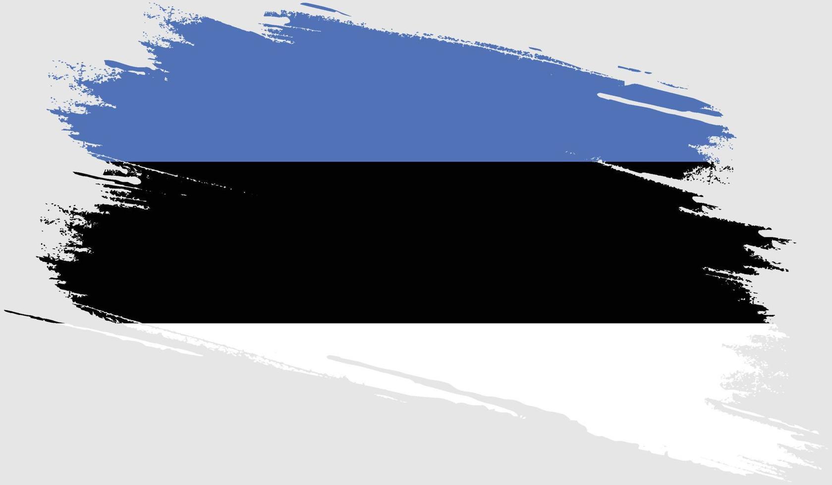 Estonia flag with grunge texture vector