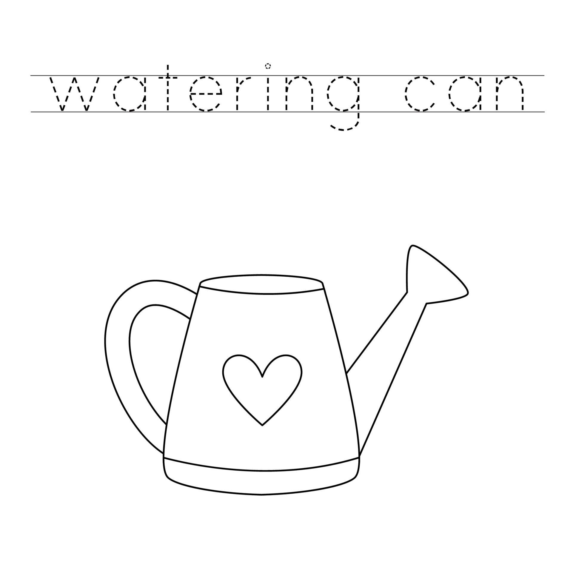 Watering Can Template