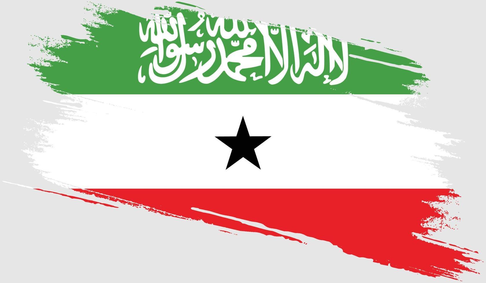 bandera de somalilandia con textura grunge vector