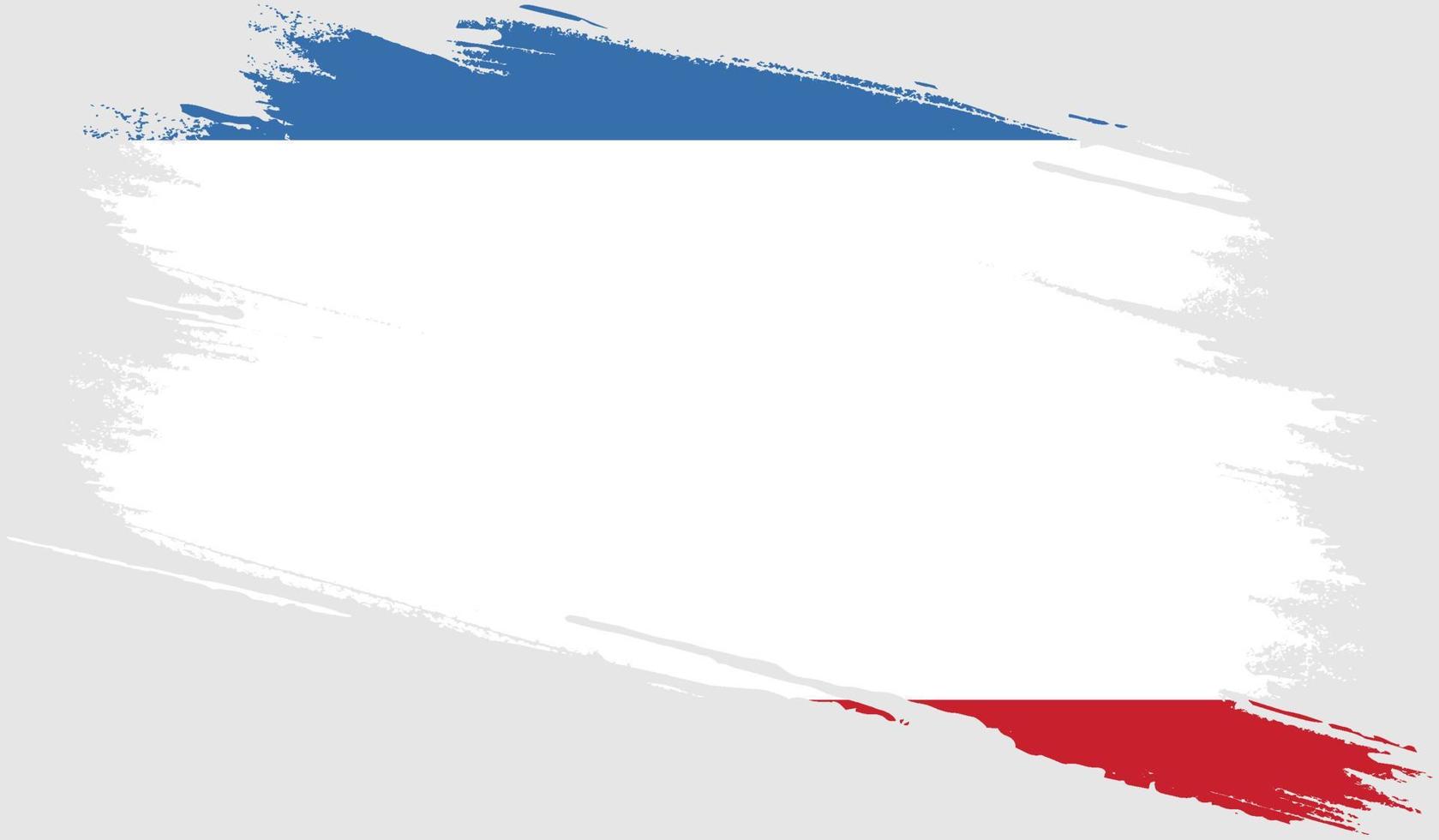 Crimea flag with grunge texture vector