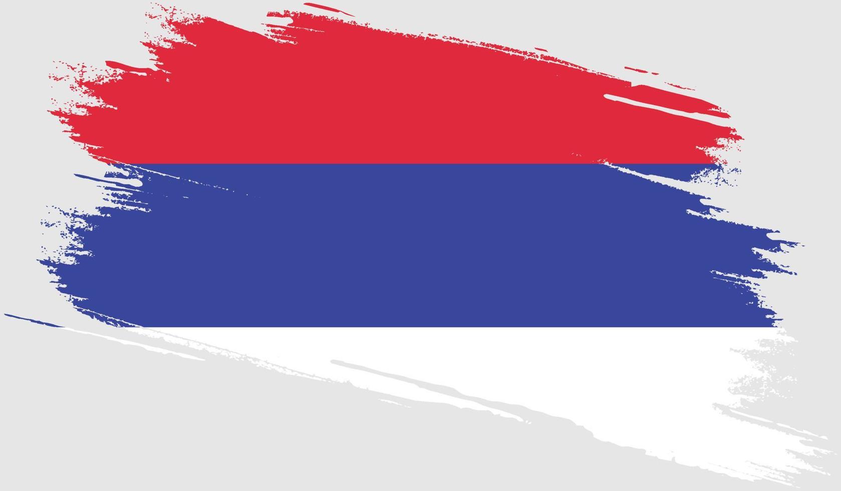 bandera de la república srpska con textura grunge vector