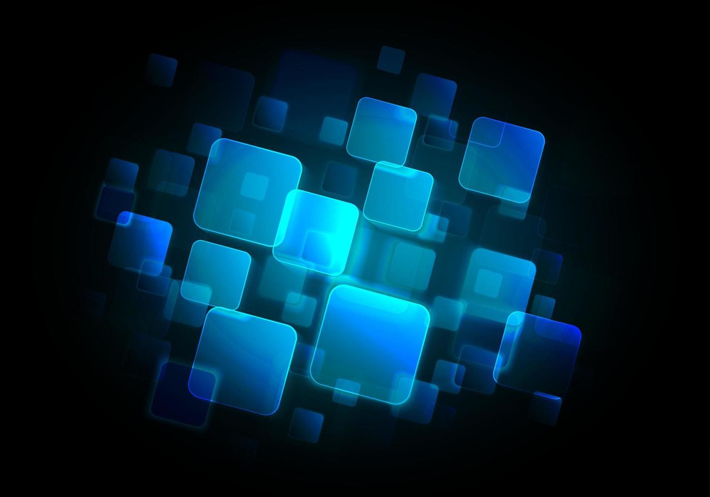 Abstract blue square background. Vector illustration