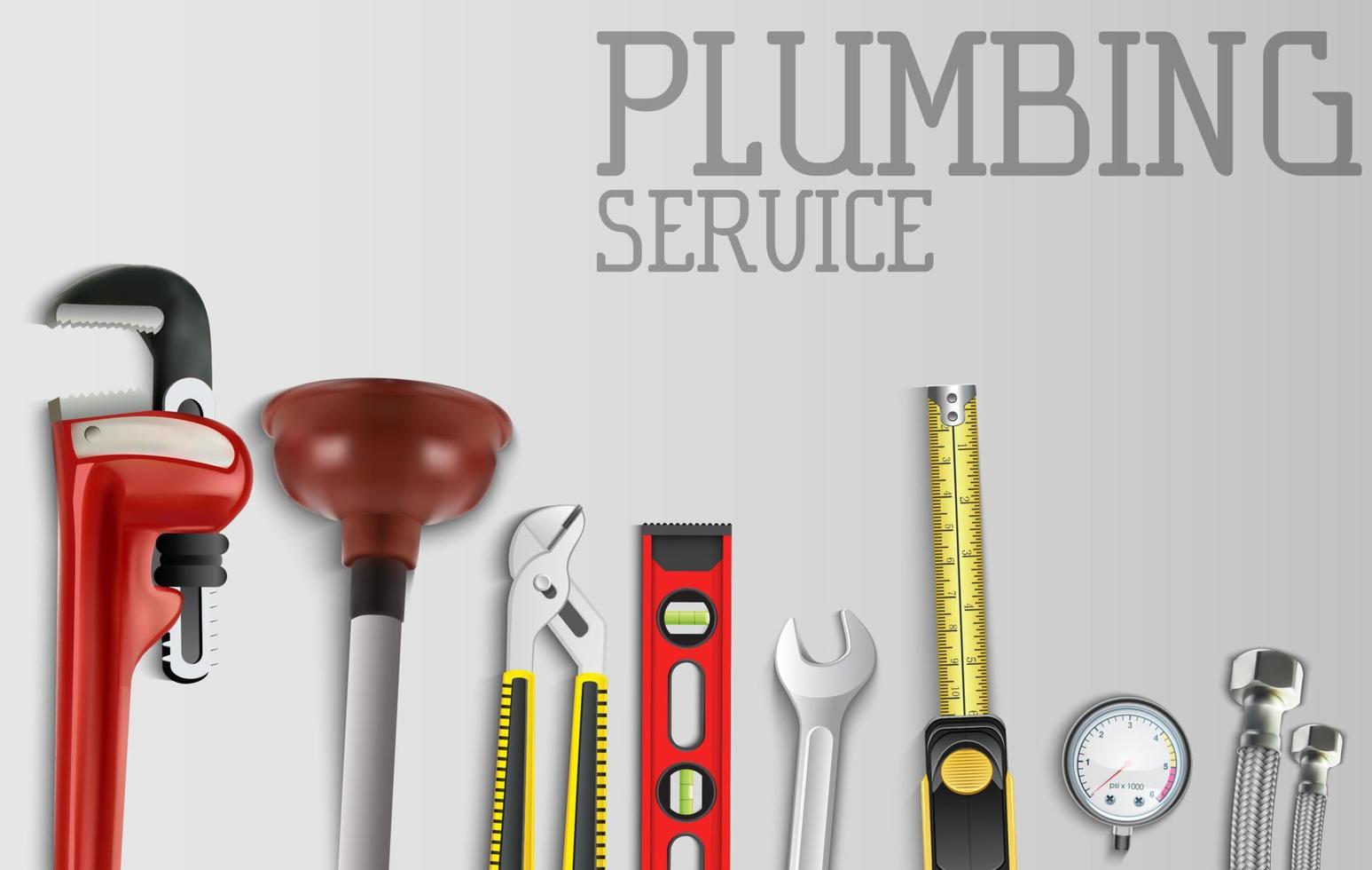 Construction repair tools set vector