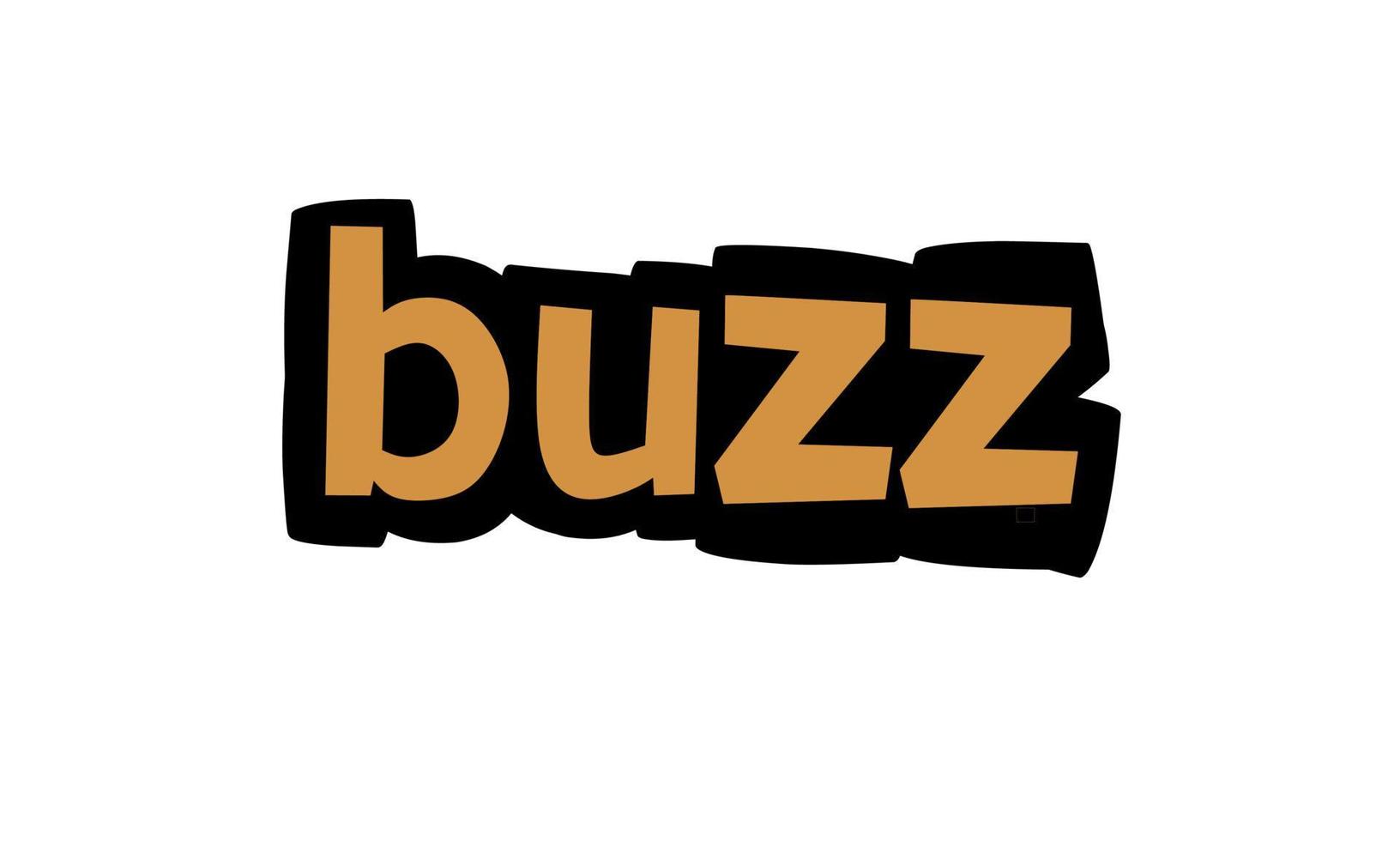 BUZZ writing vector design on white background