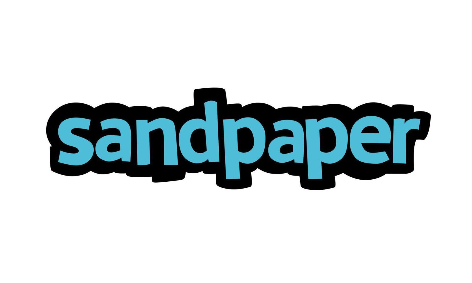 SANDPAPER writing vector design on white background