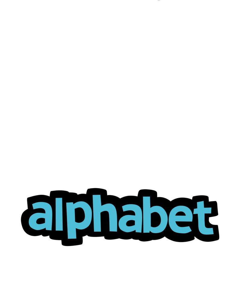 ALPHABET  writing vector design on white background