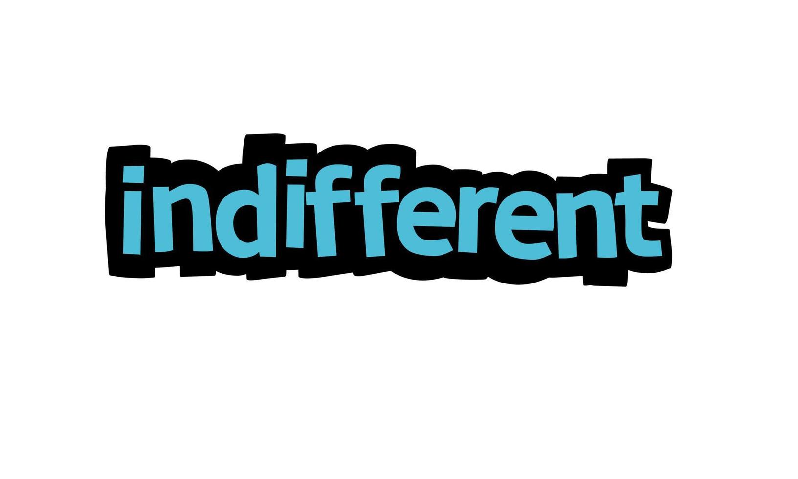 INDIFFERENT writing vector design on white background