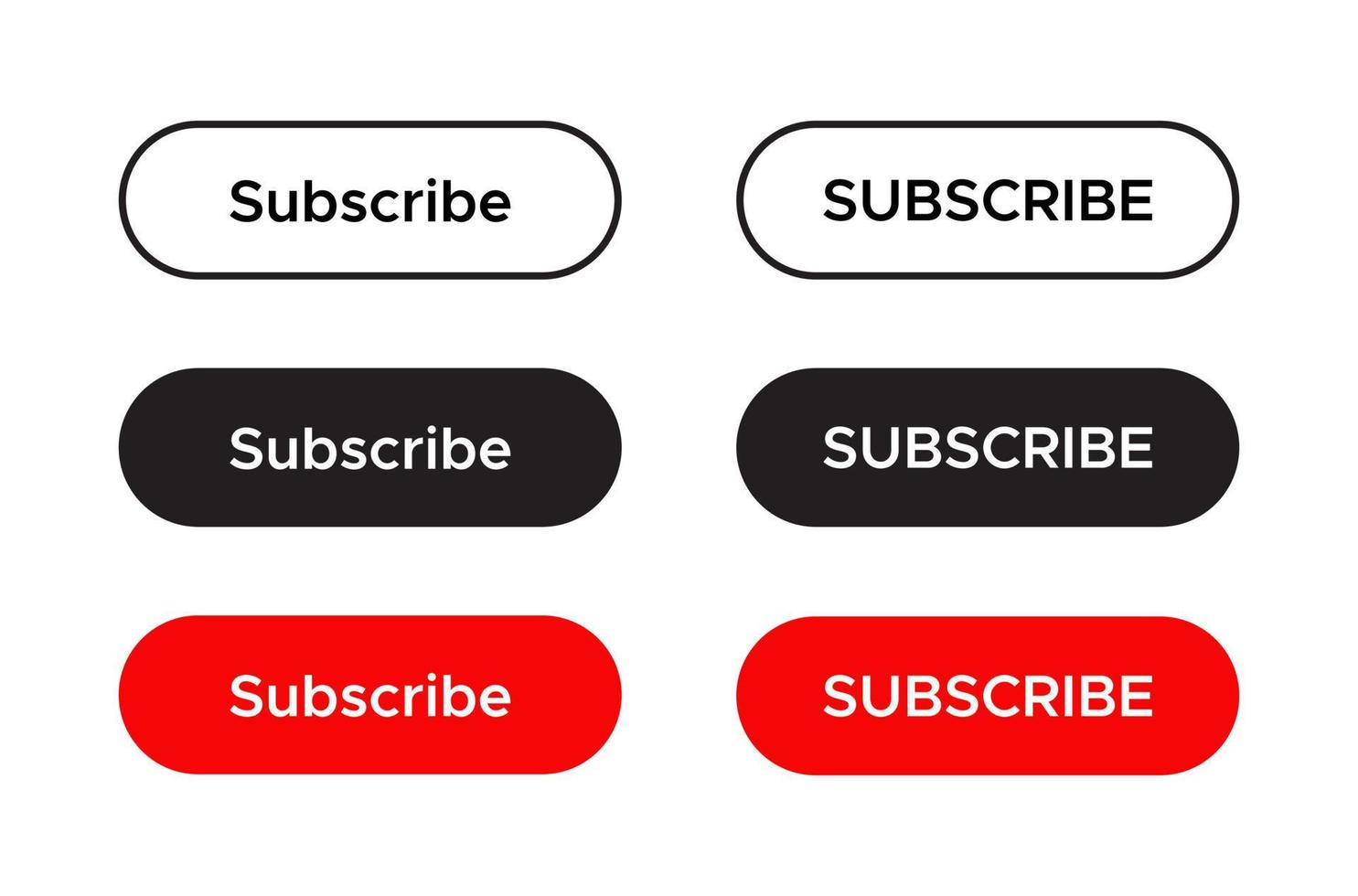 Subscribe Button Icon Vector for Web or Mobile App