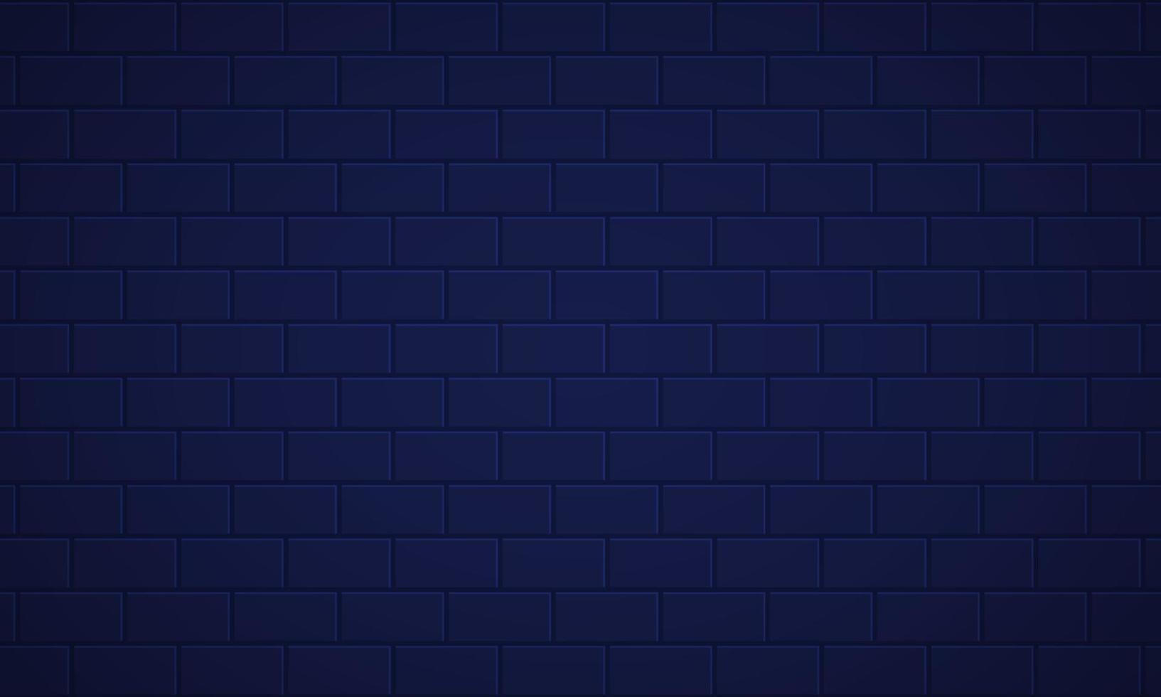 Dark Blue Brick Wall Texture Background. Stone Material Construction Backdrop. Building Concrete Masonry Pattern. Blue Brickwork Vintage Template. Abstract Wallpaper Design. Vector Illustration.