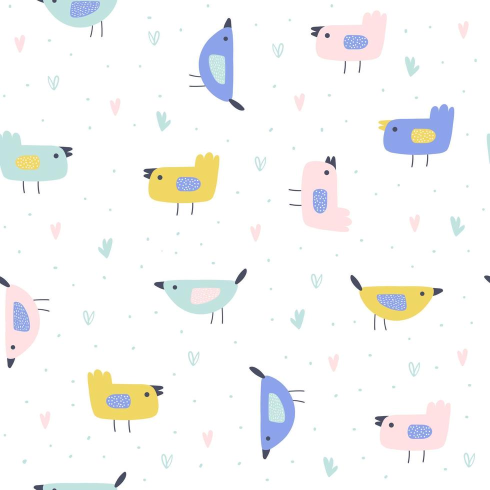 Seamless pattern with cute rabbit. Vector Illustration