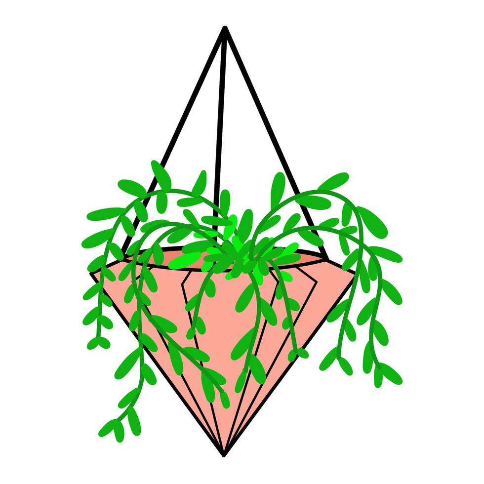 Vector for cute small plant decoration
