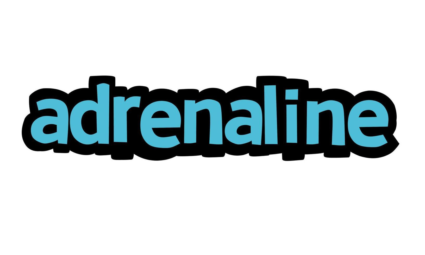 ADRENALINE writing vector design on white background
