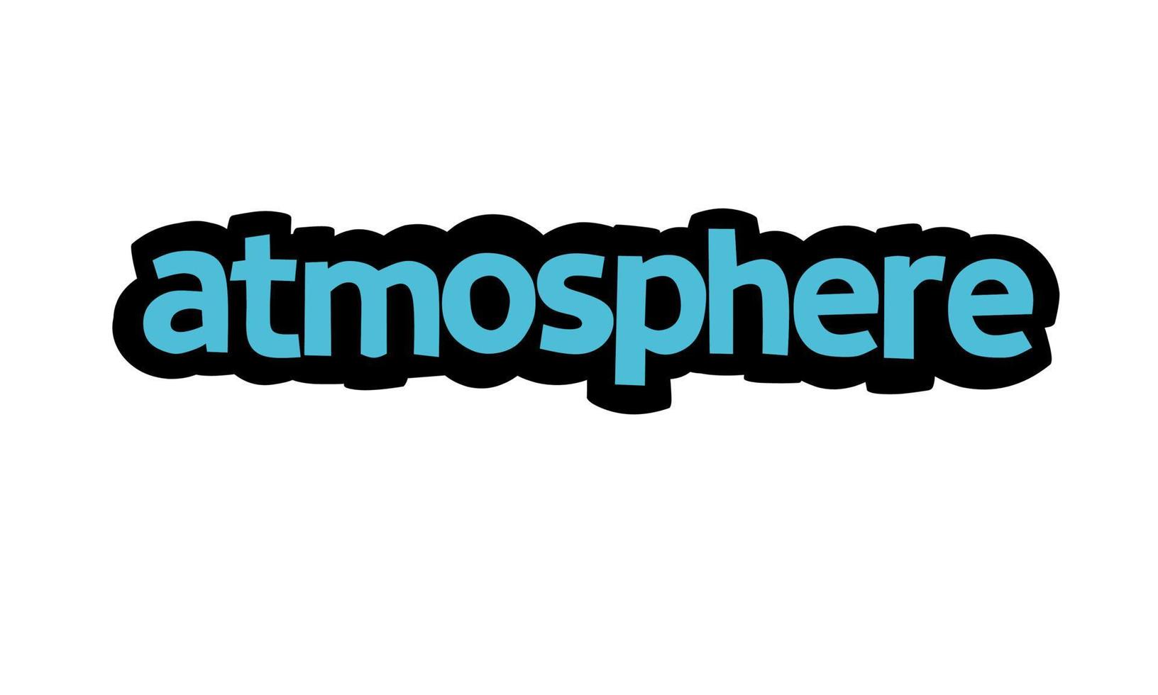 ATMOSPHERE writing vector design on white background