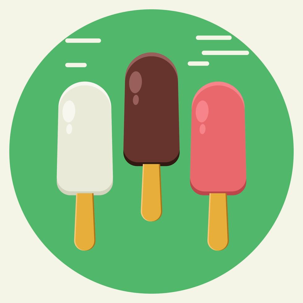 Ice cream stick icon vector illustration