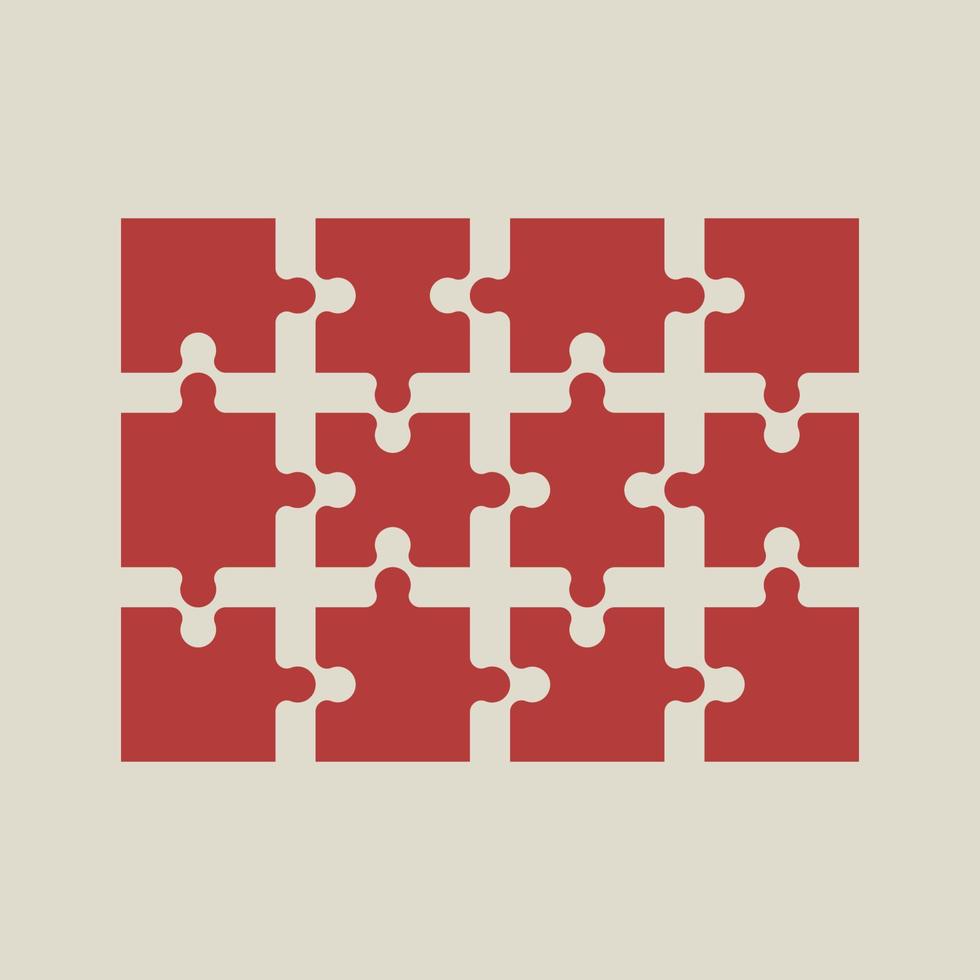 Jigsaw Puzzle design vector illustration