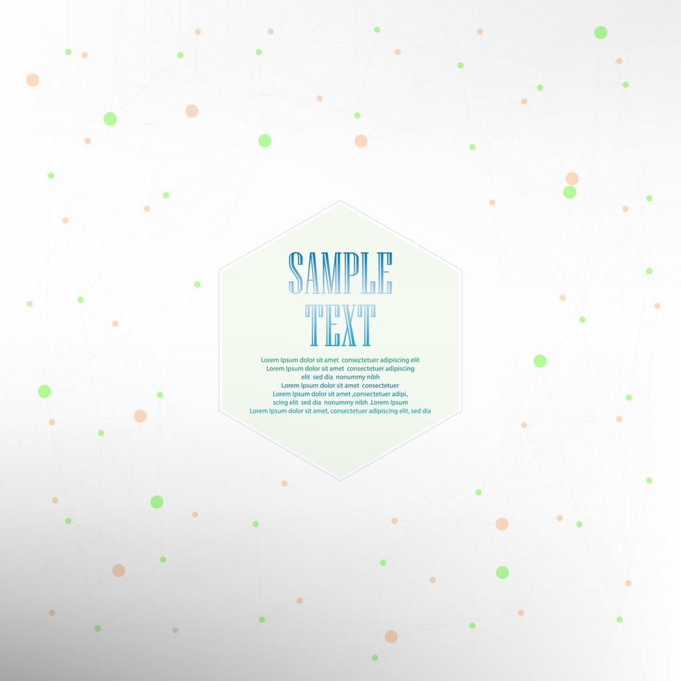 Vector illustration of  Molecule illustration background