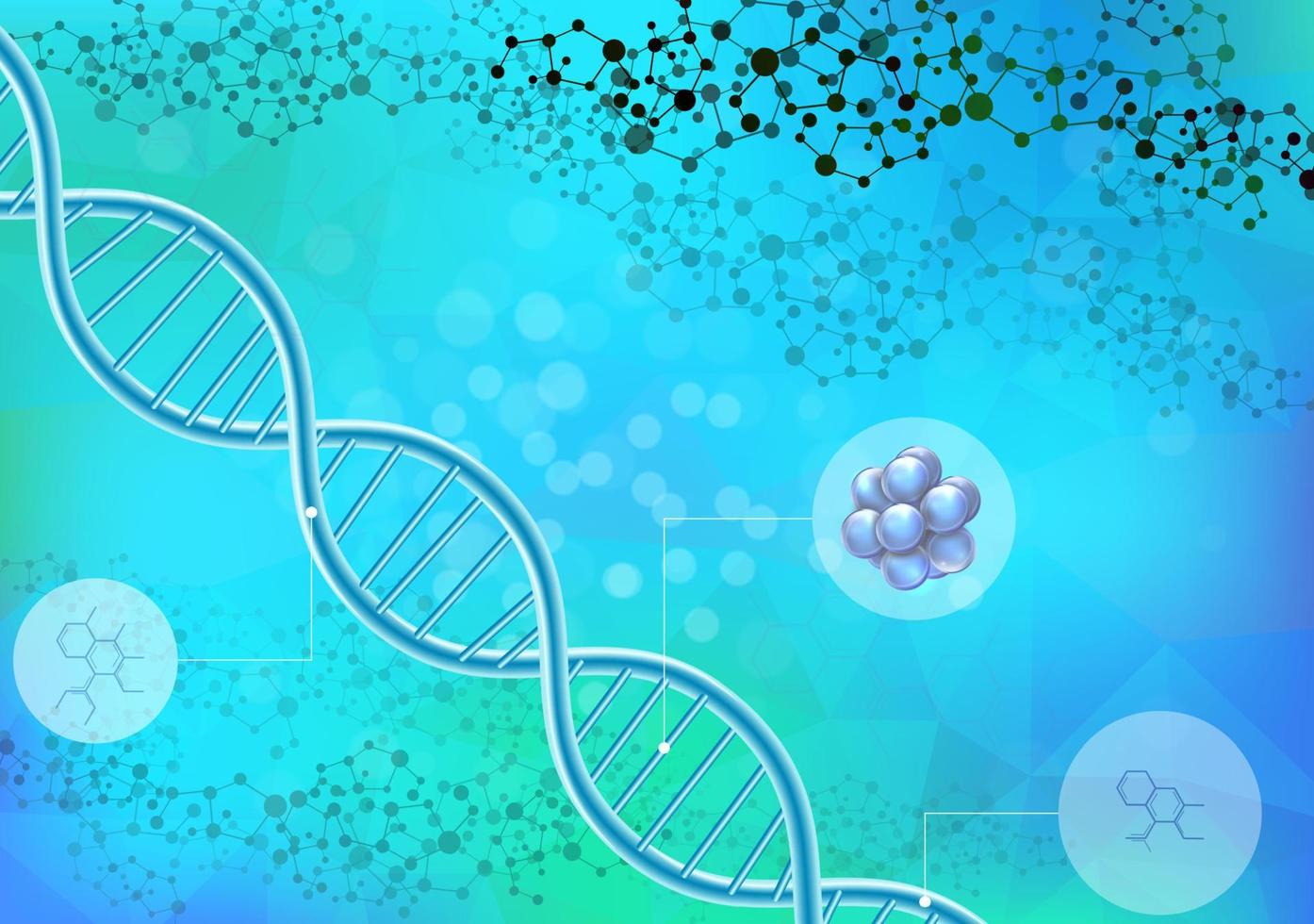 Vector illustration of Dna concept background