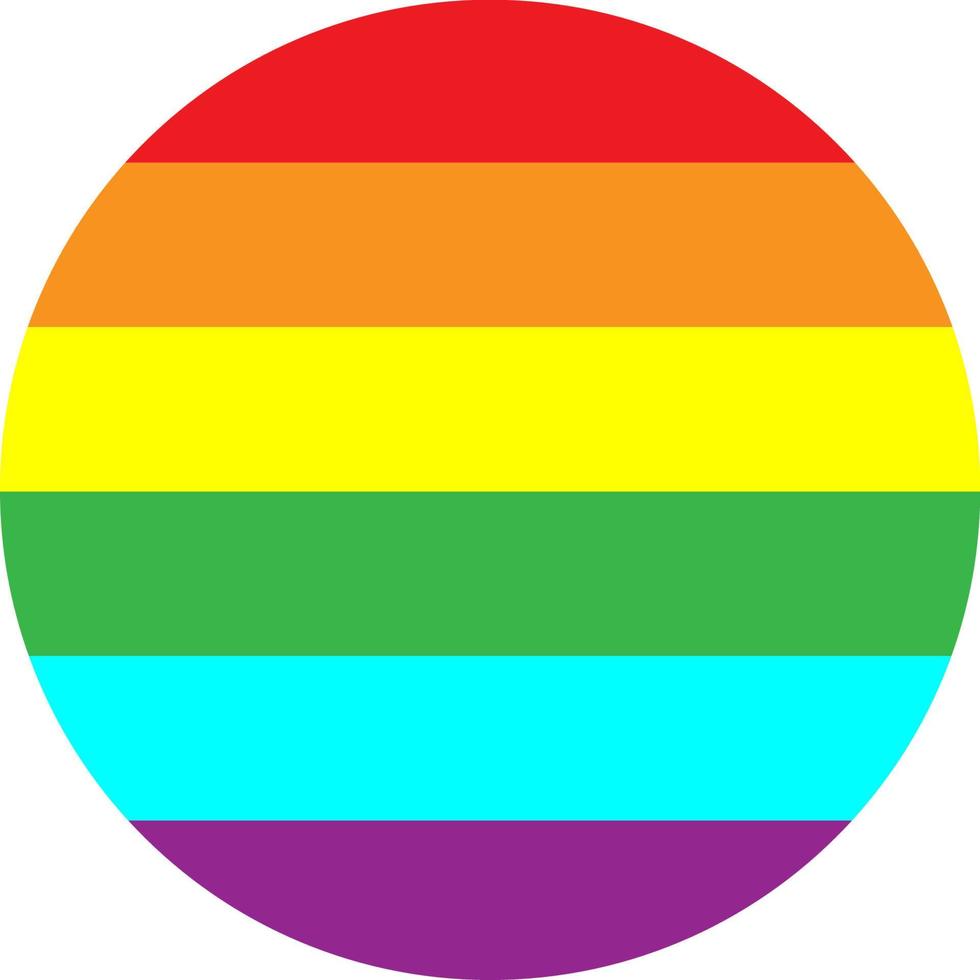 Rainbow color in circle shape for template, banner and background. vector