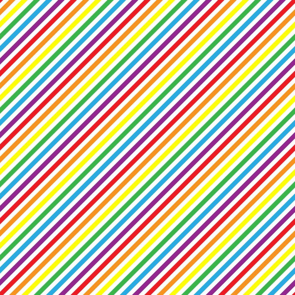 Seamless rainbow stripes background vector