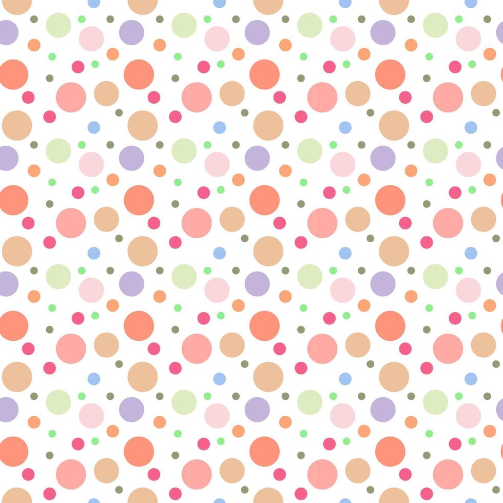 Pastel dots in seamless pattern background vector