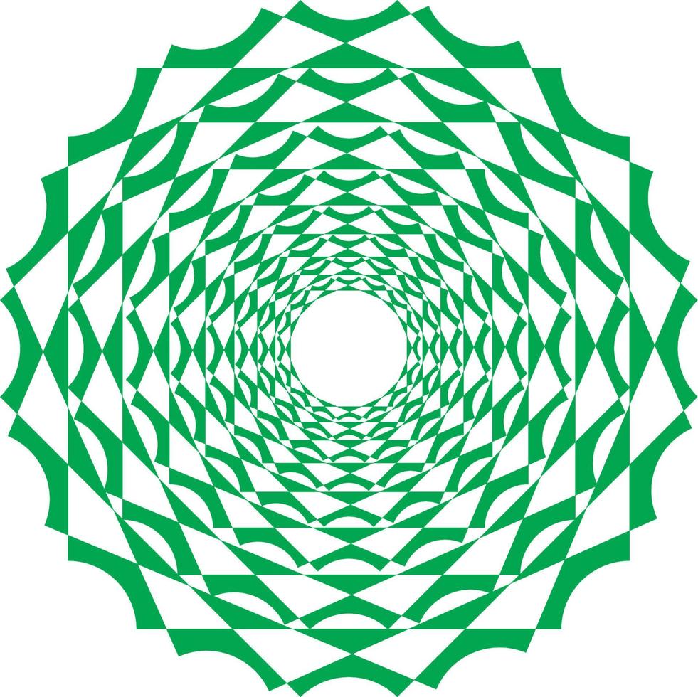 CIRCLE WITH GREEN AND THREE DIMENSIONS.eps vector