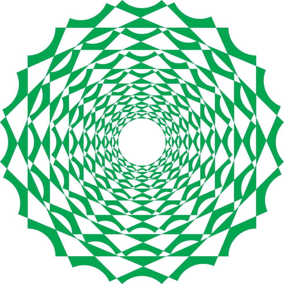 CIRCLE WITH GREEN AND THREE DIMENSIONS.eps vector