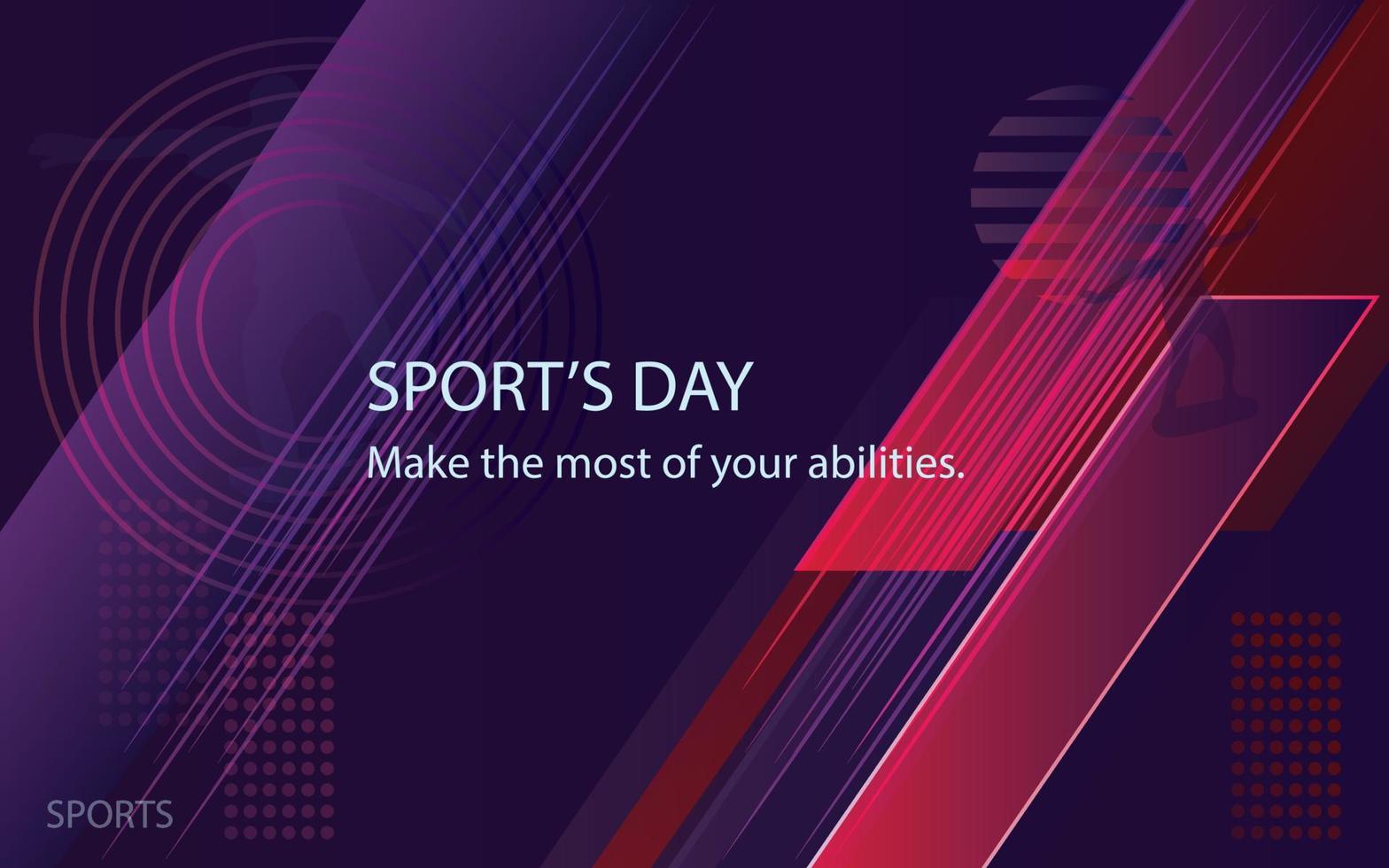 Sports day ,sport event design vector,unleash your potential vector