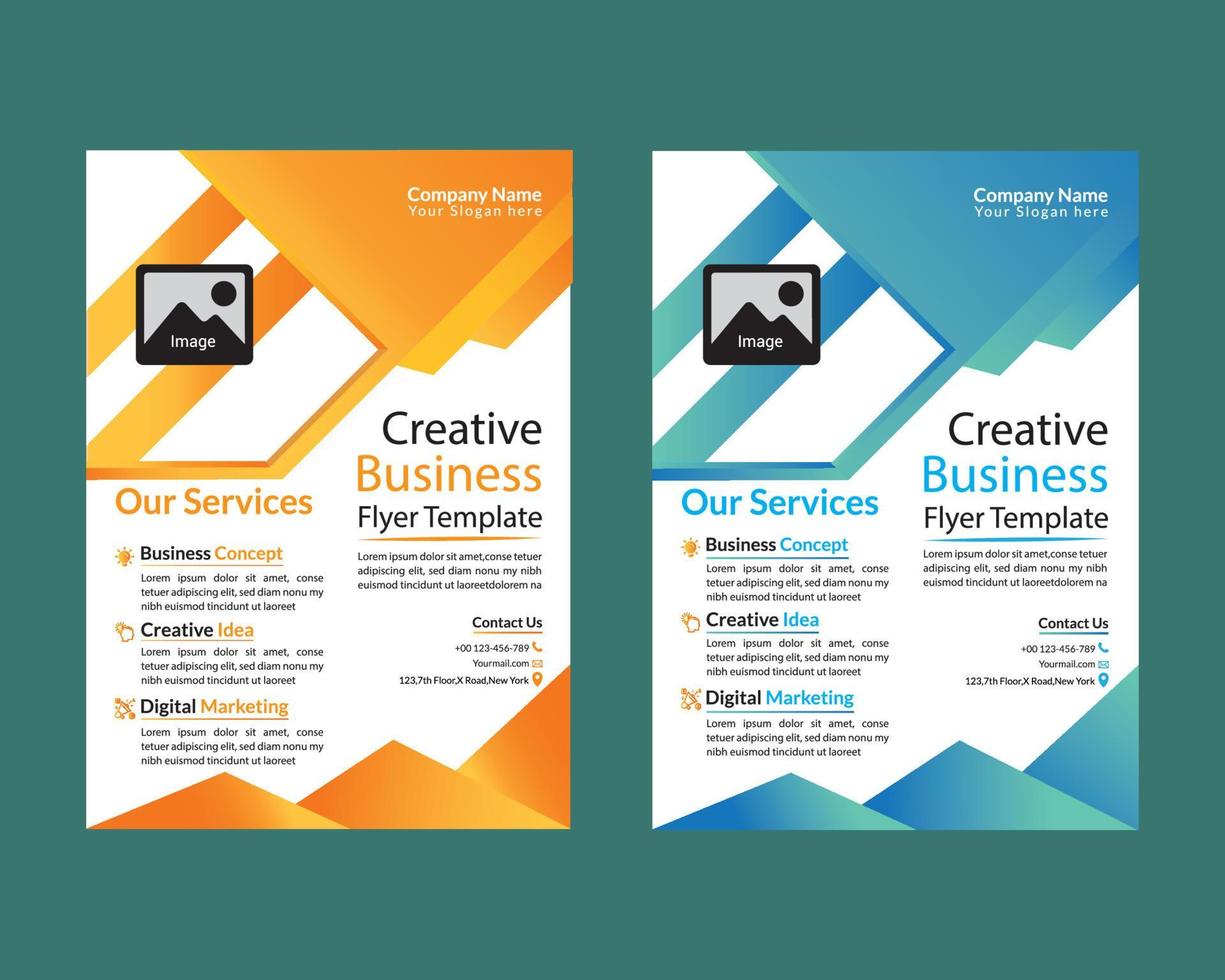 Corporate Business Flyer Design vector