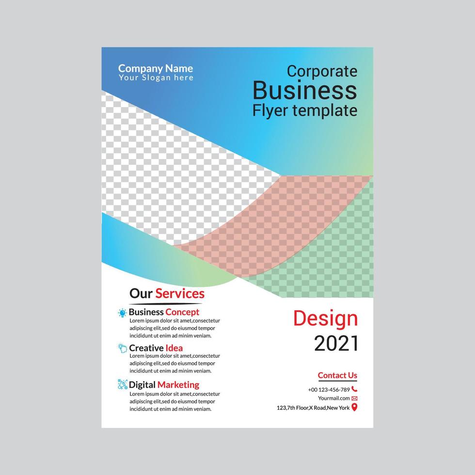 Corporate Business Flyer Design vector