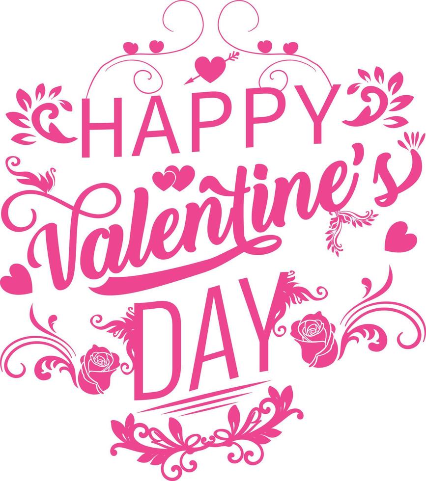 Happy valentine's day T-shirt design vector