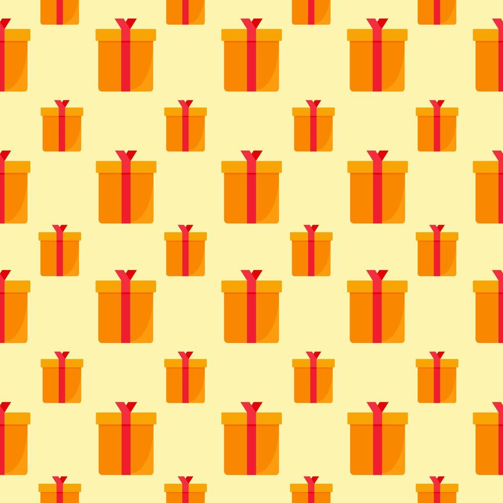 Seamless vector pattern with gifts. Seamless childish pattern for cards, wrapping papers, posters. Creative hand drawn pattern for holidays and parties
