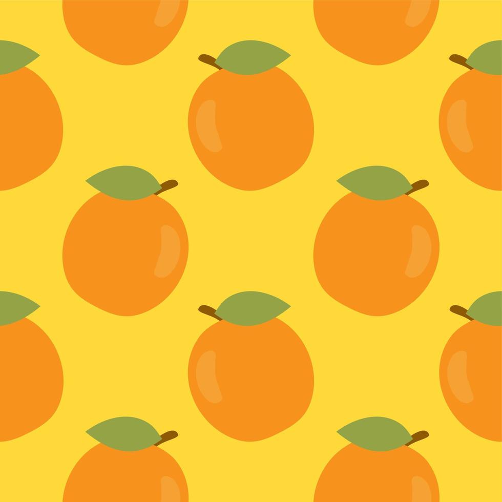 apricot flat design seamless pattern. Vector illustration of art. Vintage background. Kitchen and restaurant design for fabrics, paper