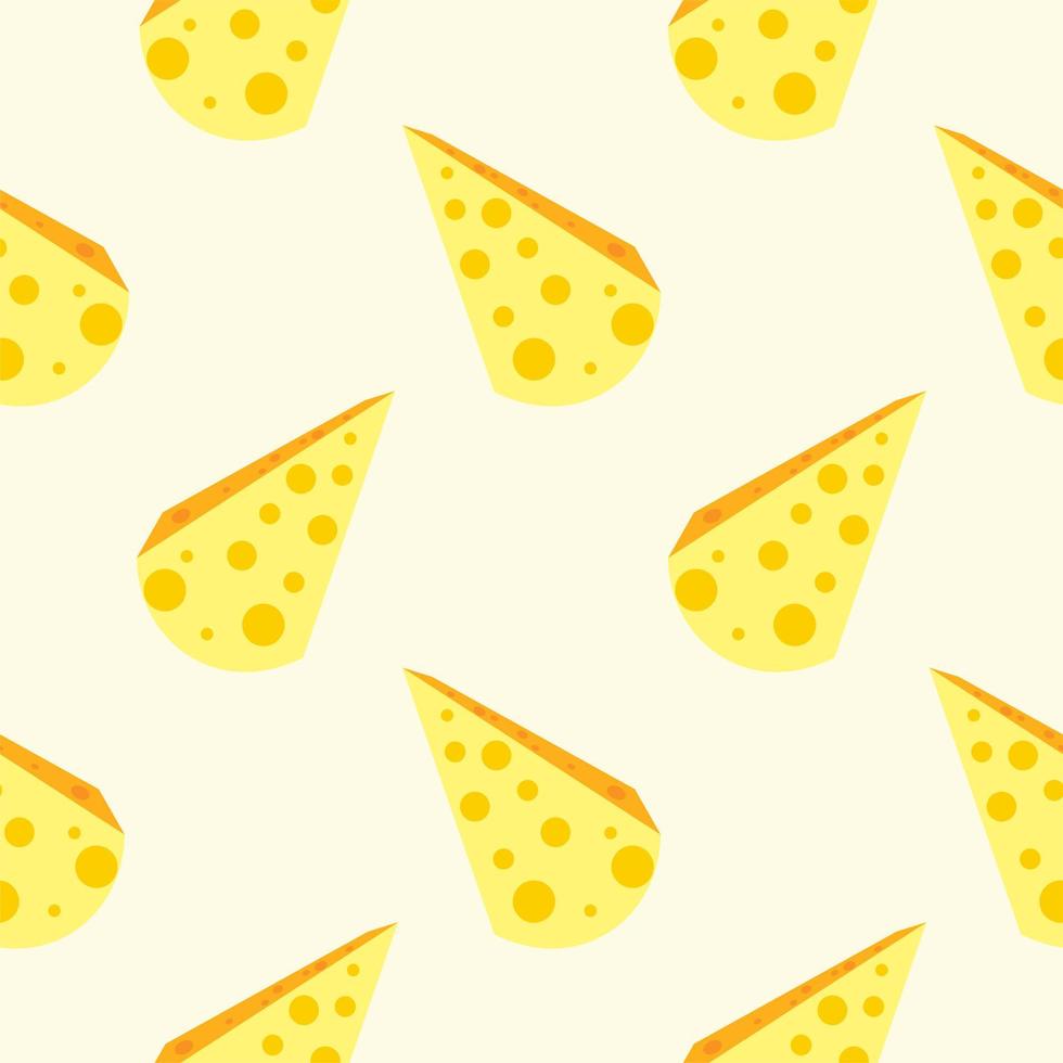 cheese flat design seamless pattern. Seamless pattern with leaves and vegetable. Vector illustration of art. Vintage background. Kitchen and restaurant design for fabrics, paper