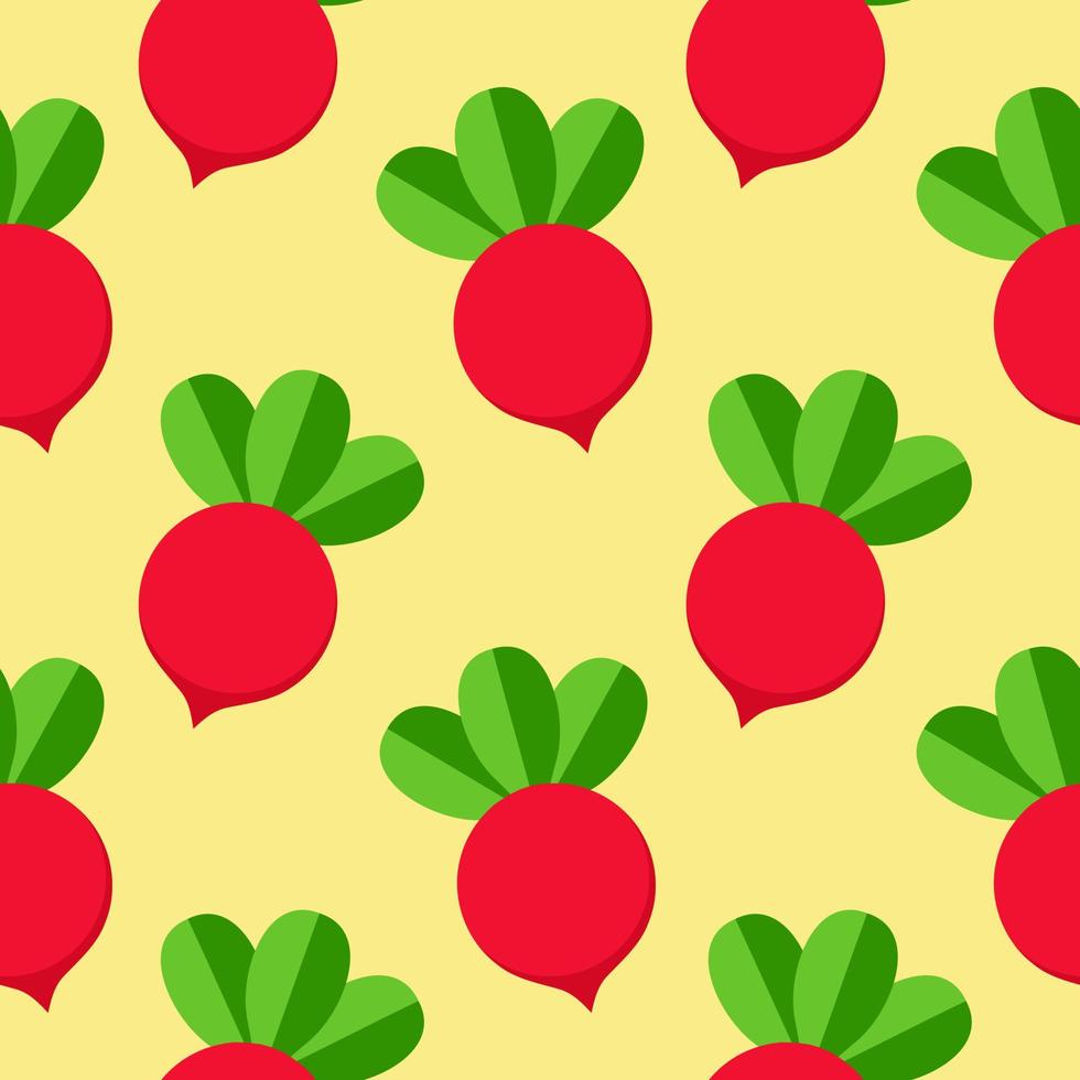 beet seamless pattern flat design vector illustration