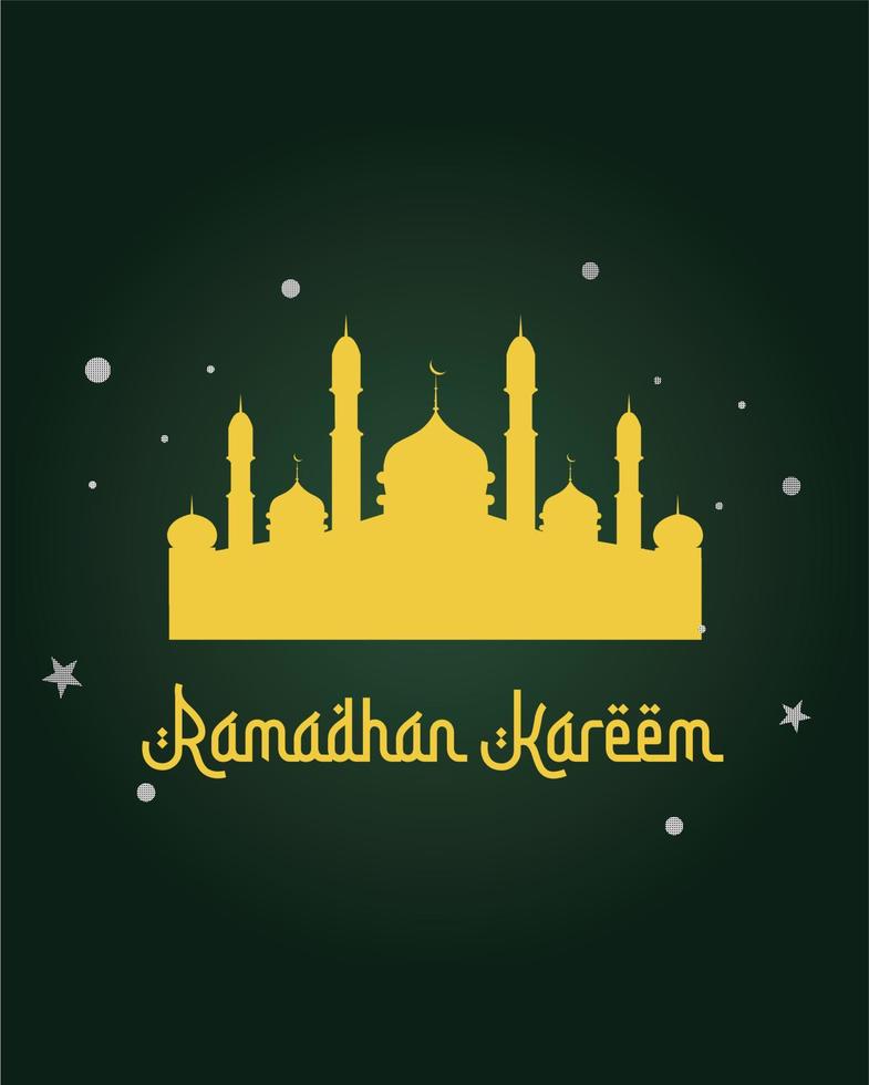Realistic ramadan mosque background image vector