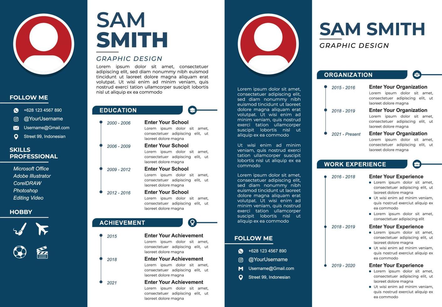 RESUME PROFESSIONAL 21 vector