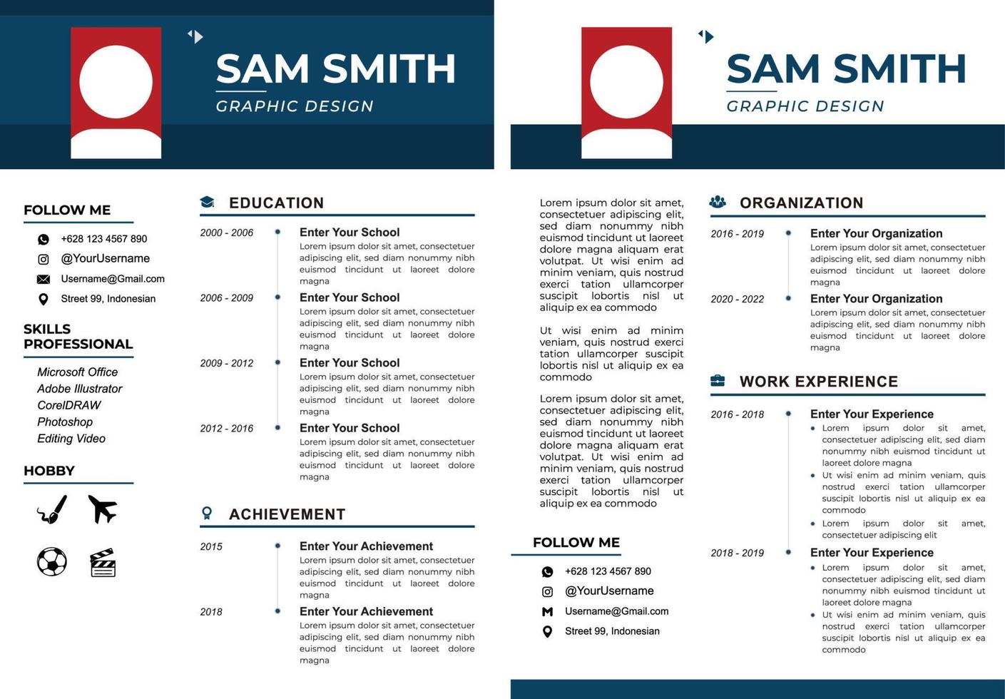 RESUME PROFESSIONAL 27 vector