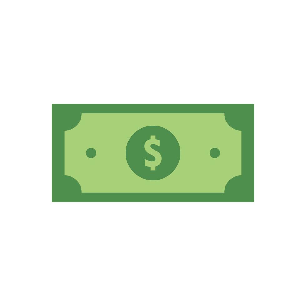 Dollar currency banknote icon, stock vector illustration. Payment method symbol. Quality design elements. Classic style. Vector